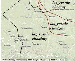 Oprac. A. Krawczyk-Wieczorek na podstawie: Urbaczyk 1968, mapa nr 5