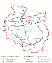 Mazowsze bliższe - historia regionu - mapa