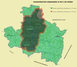 Sieradzkie - geografia regionu