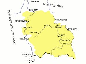 Ziemia biecka - historia regionu, Mapa